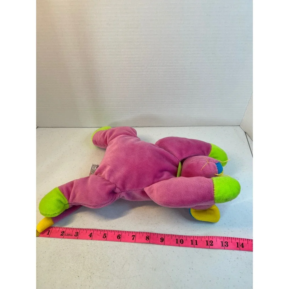 Ty Beanie Buddy Amber the Cat 1998 Vintage Magenta Neon Pink Plush Large 14 inch